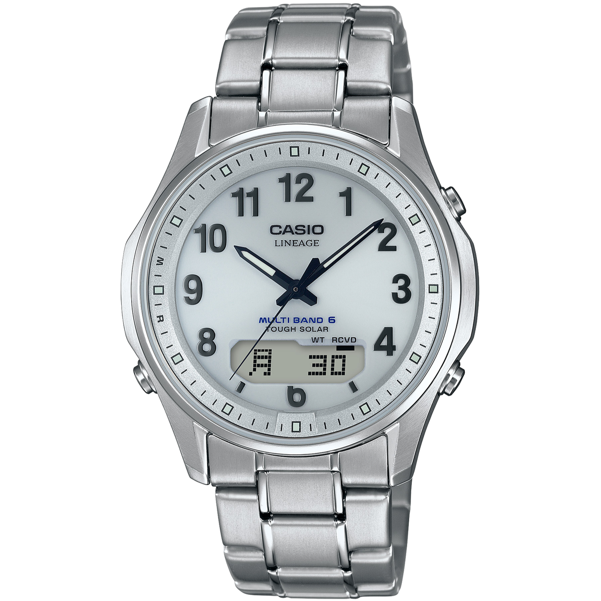 CASIO LINEAGE LCW-M100TSE-7AJF Titanium Radio Solar Watch Silver