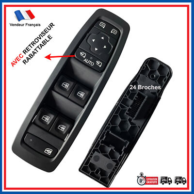 Bouton Lève-vitre Gauche Conducteur Pour Renault Mégane 4, Scénic 4, Kadjar, Talisman - Neuf