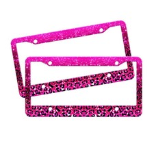 2 Pcs License Plate Frame Aluminum Car Tag Cover For Car Truck Suv Vehicle Dcor 2 Pcs License Plate Frame Aluminum Car Tag Cover For Car Truck Suv Vehicle Dcor