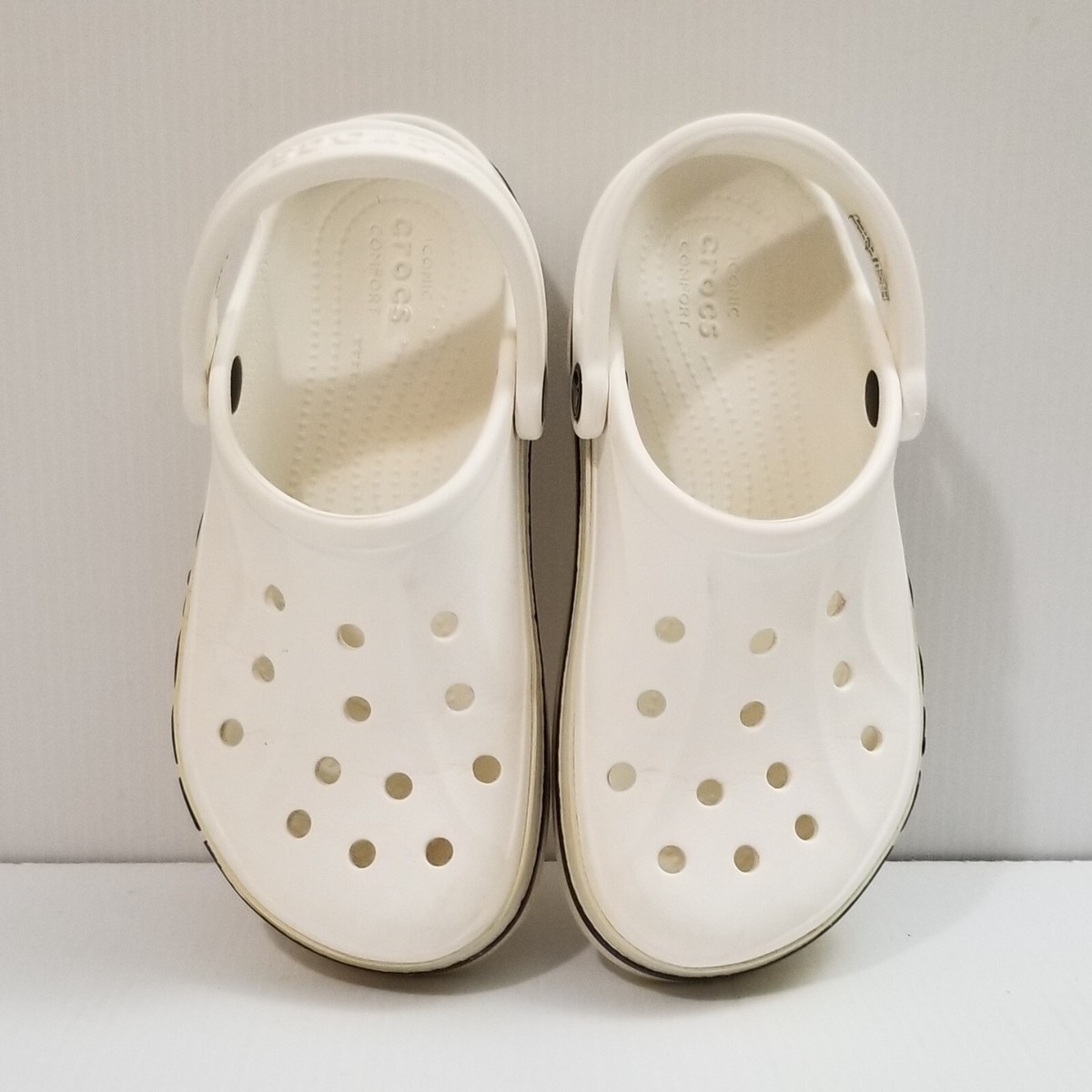 Crocs Bayaband Clog 205089 Unisex White Black Sandals Slides