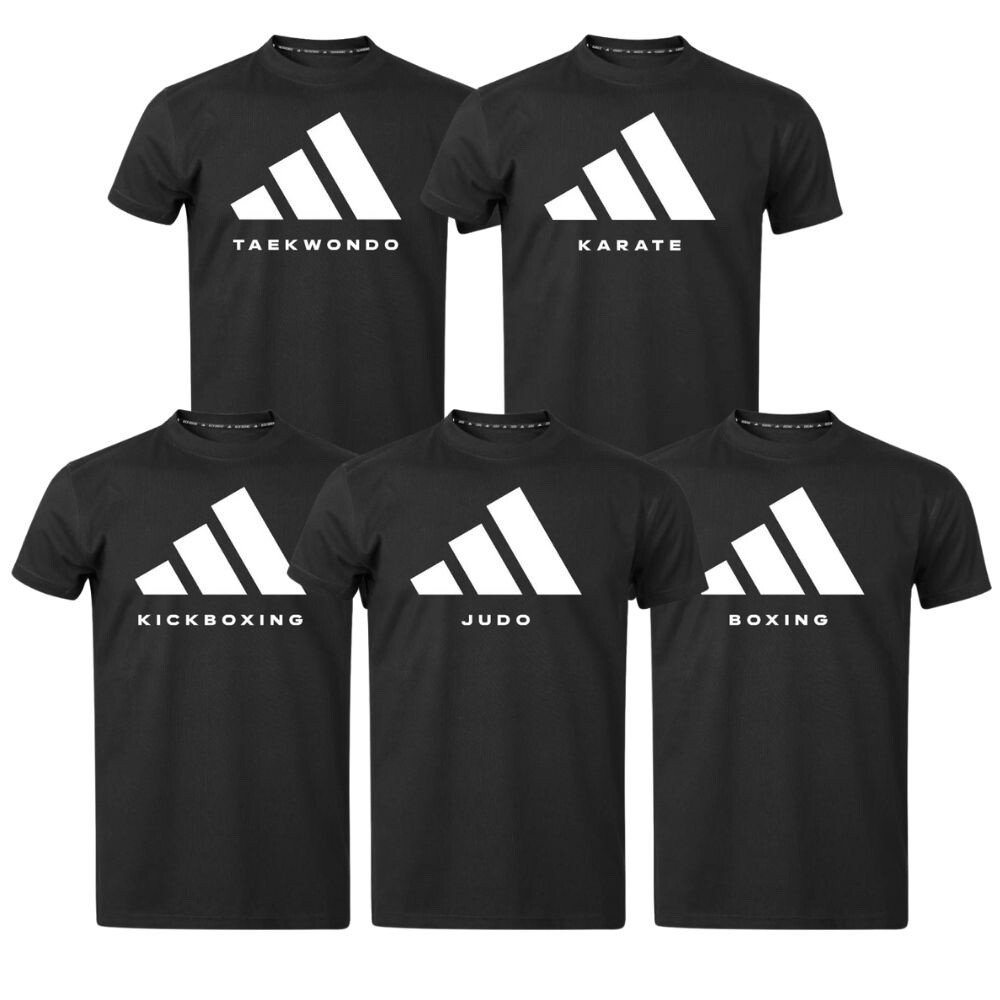 Adidas Martial Arts T-Shirt Karate Boxing Kickboxing Judo Taekwondo  Training Tee