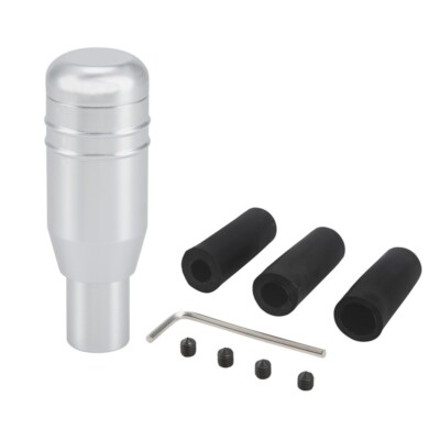 FULL WERK Universal Aluminum Gear Shift Knob – Silver, Manual Transmission, Direct Replacement, 1 Year Warranty