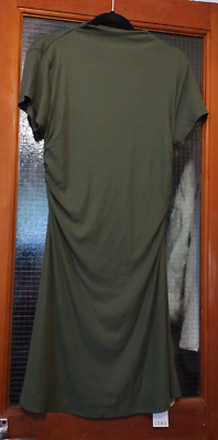 Cider Olive Green Ribbed Stretch Dress Size XL New With Labels | eBay UK