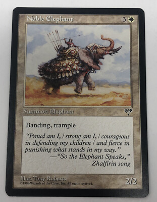 Magic the Gathering [015] MIRAGE Single Card - 205/350 : Noble Elephant
