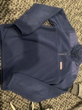 Vineyard Vines Boys Solid Navy Blue 1/4 Zip Fleece Jacket Size XL 18 