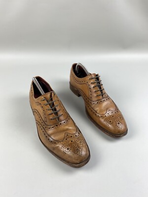 Loake men s leather formal brogues shoes size UK 8 1/2 