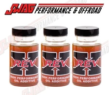 REV X Engine Oil Treatment (3) 4 oz For Powerstroke Cummins Duramax Turbo Diesel