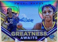 #05/75 Angel Reese Auto Bowman U Best Greatness Awaits Refractor Autograph