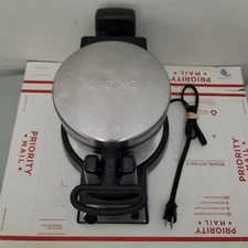 Waring Pro Professional Belgian Waffle Maker Model WWM450PC Tested Works