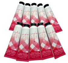 Bath & Body Works LOT of 10 Mini Tubes Gingham Love Shea Butter Hand Cream 1 oz