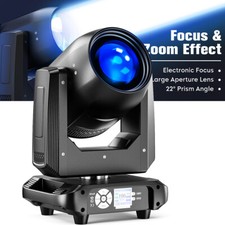 200W LED 18Prism ZOOM Beam Moving Head DJ Lights DMX Disco Stage Effect Lighting