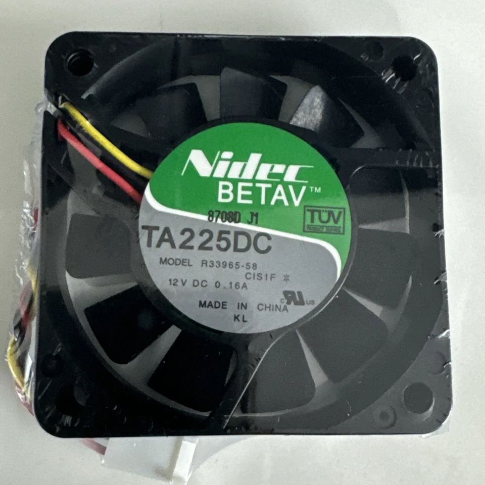 NIDEC TA225DC R33965-58 12V 0.16A 6CM Cooling Fan - Image 2 of 4