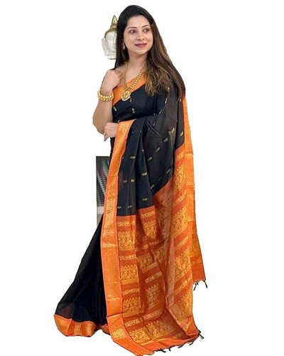 Yashika Dames Fantasie Banarasi Kanjivaram Kunstzijde Saree