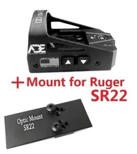 Ade Advanced Optics RD3-012 RED Dot Reflex red Sight Pistol +mount Ruger SR22