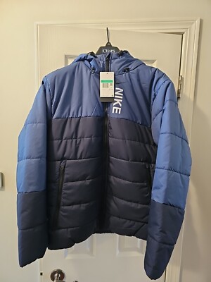 Nike Sportswear Hybrid Synthetic-Fill Blue Jacket Men Sz XL DX2036-434 MSRP $177