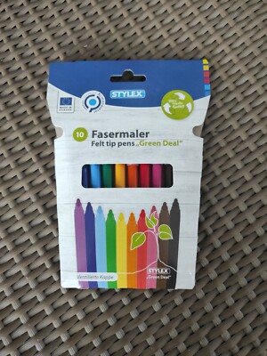 Stylex Filzstifte 10er Fasermaler 64105 recycled Green Deal
