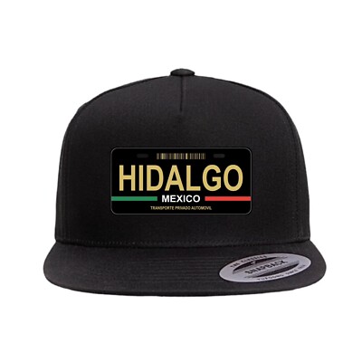 Hidalgo Mexico Placa #2 Snapback Hat, Trucker Cap, Custom Hat UNISEX