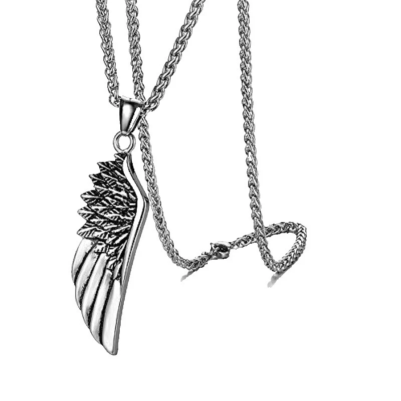 Feather Stainless Steel Fashion Necklaces & Pendants