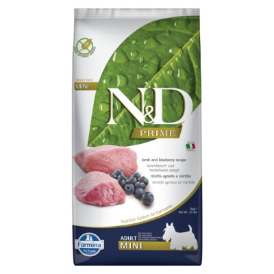 FARMINA N&D Prime Lamb & Blueberry Adult Mini 7 kg
