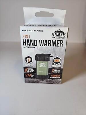 Celestron Elements Thermocharge 2-N-1 Hand Warmer And Power Bank