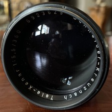 Objektiv Lens Schneider Kreuznach Tele-Xenar 1:5,5/360 With Leather Case
