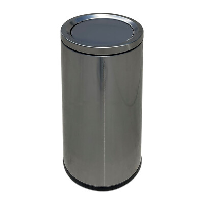 Sandbaggy 30 Gallon Stainless Steel Trash Can with Lid (15'' W x 30'' H)