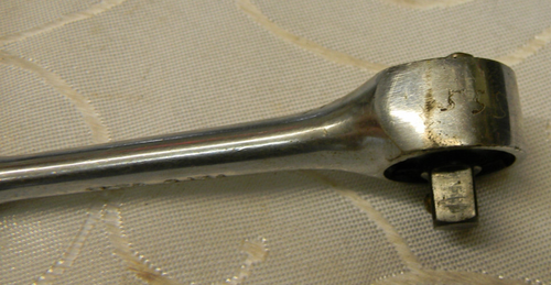 BLACKHAWK 1/4" DRIVE ROUND HEAD KNURLED HANDLE 5" LONG RATCHET #GW-9945 - Foto 6 di 6