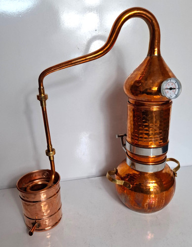 Gebrauchte Dr. Richter Kolonnenbrennerei Kupfer 2 L - Destille