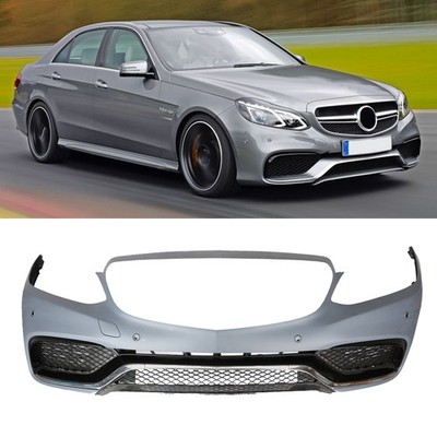 Fit 2014-16 Benz W212 E-Class E63 Style Front Bumper body kit W/ PDC Hole
