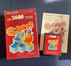 Atari Q*bert for Atari 2600 Cartridge, Box & Manual