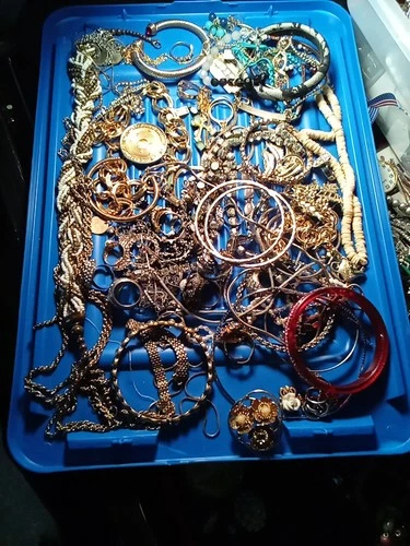 Vintage Costume Jewelry Junk Drawer Lot 50 Plus Pieces