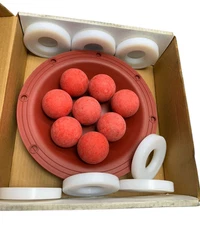 Sandpiper 476.182.354 Diaphragm Pump Fluid Section Repair Kit-Wet S15m SN, UHMW