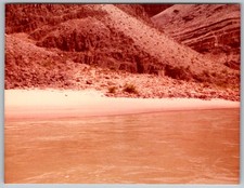 Vtg Color Snapshot Scenic River Canyon Rocky Mountain Desert Landscape 1981