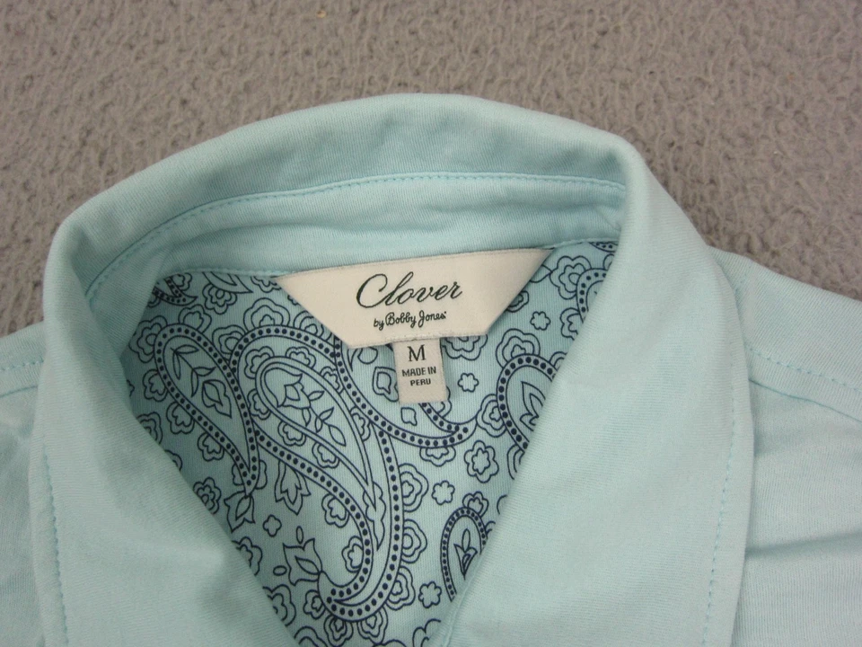 Camisa Polo Clover Mujer Mediana Azul Charles River Nativo Americano Golf Activo Foto 4 de 4