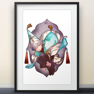 Witch Hat Atelier Young Qifrey Illustration - 11x17'' Poster - anime manga