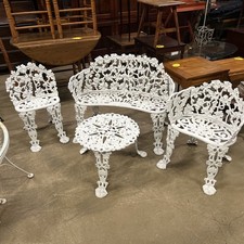 Cast Iron Garden Set Pieces in original condition