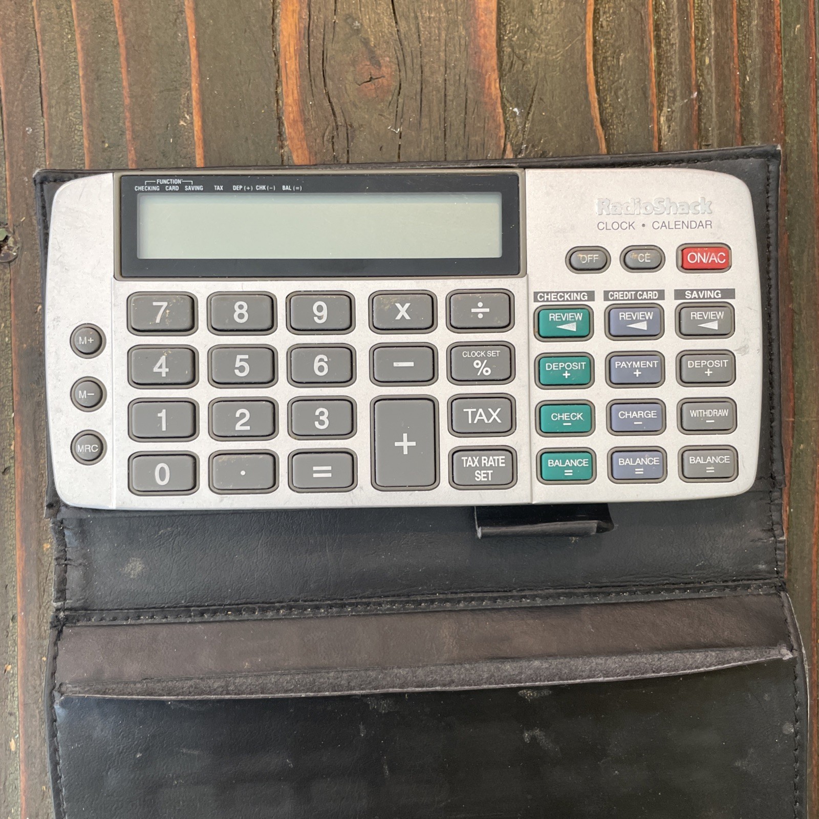 Vintage Radio Shack Checkbook Calculator with Clock & Calendar - Untested-image