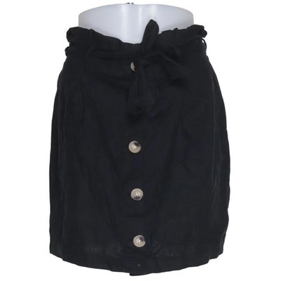 Premium Quality Gina Tricot, Rock, Größe: 36, Schwarz, Leinen/Viskose #dhG
