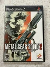 METAL GEAR SOLID 2 SONS OF LIBERTY PLAYSTATION 2 PS2 PLAY STATION GAME COMPLETE