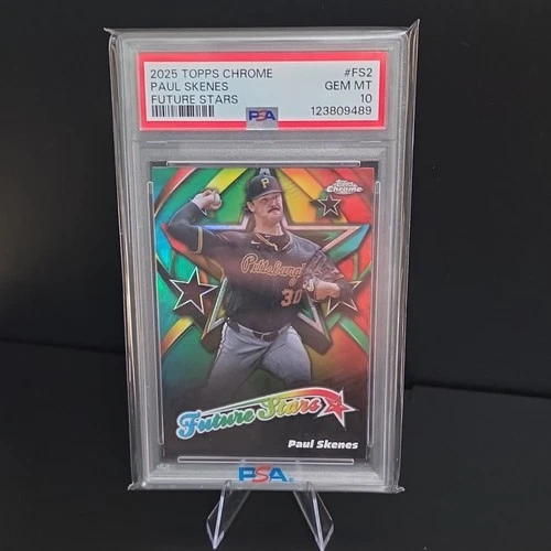 2025 Topps Chrome Future Stars Paul Skenes #FS-2 PSA 10 Pirates