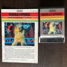 1982 Riddle of the Sphinx Atari 2600 Video Game w/ Instructions by Imagic TESTED