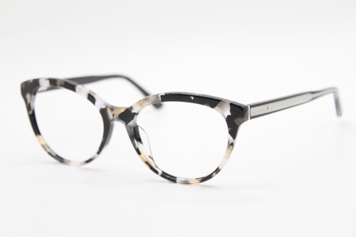 NEW NICOLE MILLER YORK C03 BLACK MARBLE AUTHENTIC EYEGLASSES 54-17