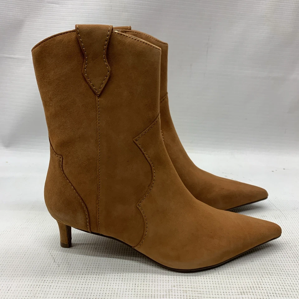 Seychelles Dallas Women's Boot Dallas Suede Tan Pointed Toe IB03075 Size 6.5 - Imagem 2 de 4