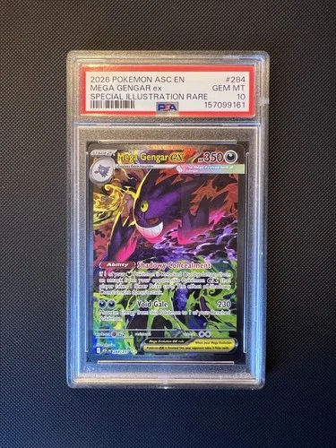 PSA 10 Mega Gengar EX 284/217 Ascended Heroes Pokémon TCG Gem Mint