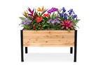 Western Red Cedar Raised Garden Bed Planter Box, 48x20x28 inch Outdoor Planter