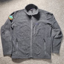 Patagonia Men's Synchilla Grey Full Zip Fleece Jacket Size Large
