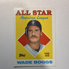 1988 Topps All-Star Wade Boggs #388 Red Sox Base Set MLB Card