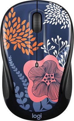 Logitech Kabellose Maus M317 mit Unifying-Empfänger - Forest Floral