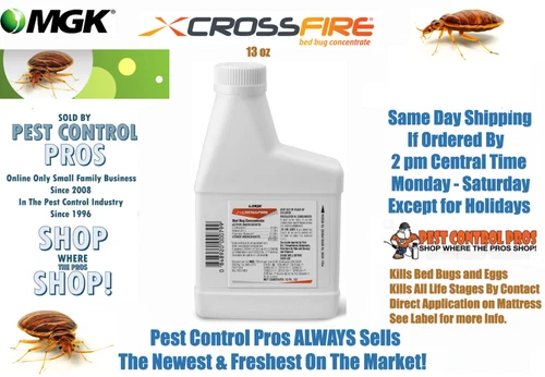 13 oz CrossFire Bed Bug Control Concentrate  Kill Bedbugs and Eggs  Cross Fire