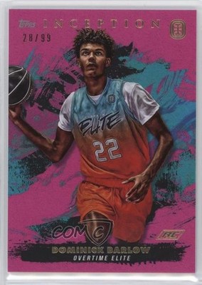 2021-22 Topps Inception OTE Overtime Elite Magenta /99 Dominick Barlow #62 w5c